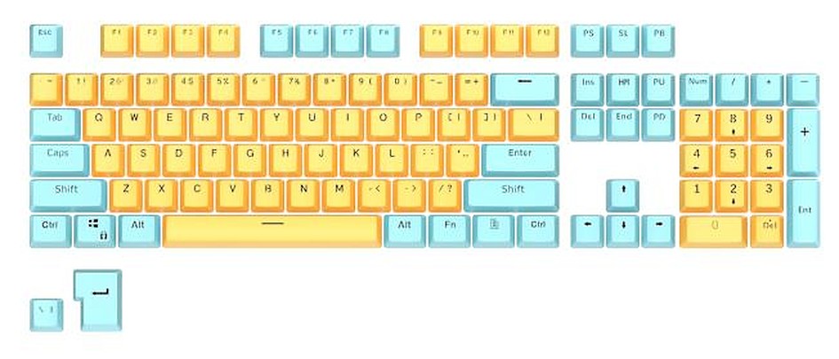 106 Doubleshot OEM PBT Keycaps (PBT2-26)