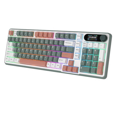 Royal Kludge S98 96% Bežična Mehanička Tastatura, RGB, Hot-Swap,Boja "Camping", Chartreuse Prekidači