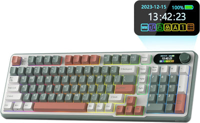 Royal Kludge S98 96% Bežična Mehanička Tastatura, RGB, Hot-Swap,Boja "Camping", Chartreuse Prekidači
