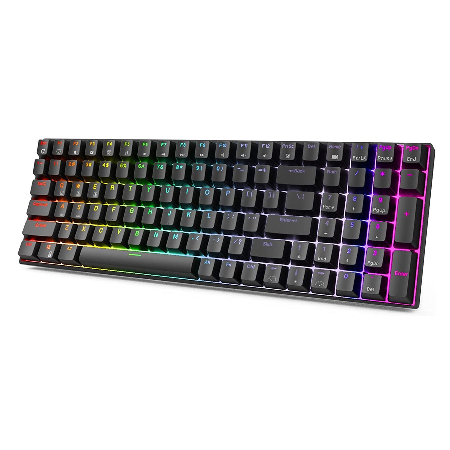 Royal Kludge RK100 Bežična Mehanička Tastatura Crna (Hot-swappable) (RK Braon Prekidač)