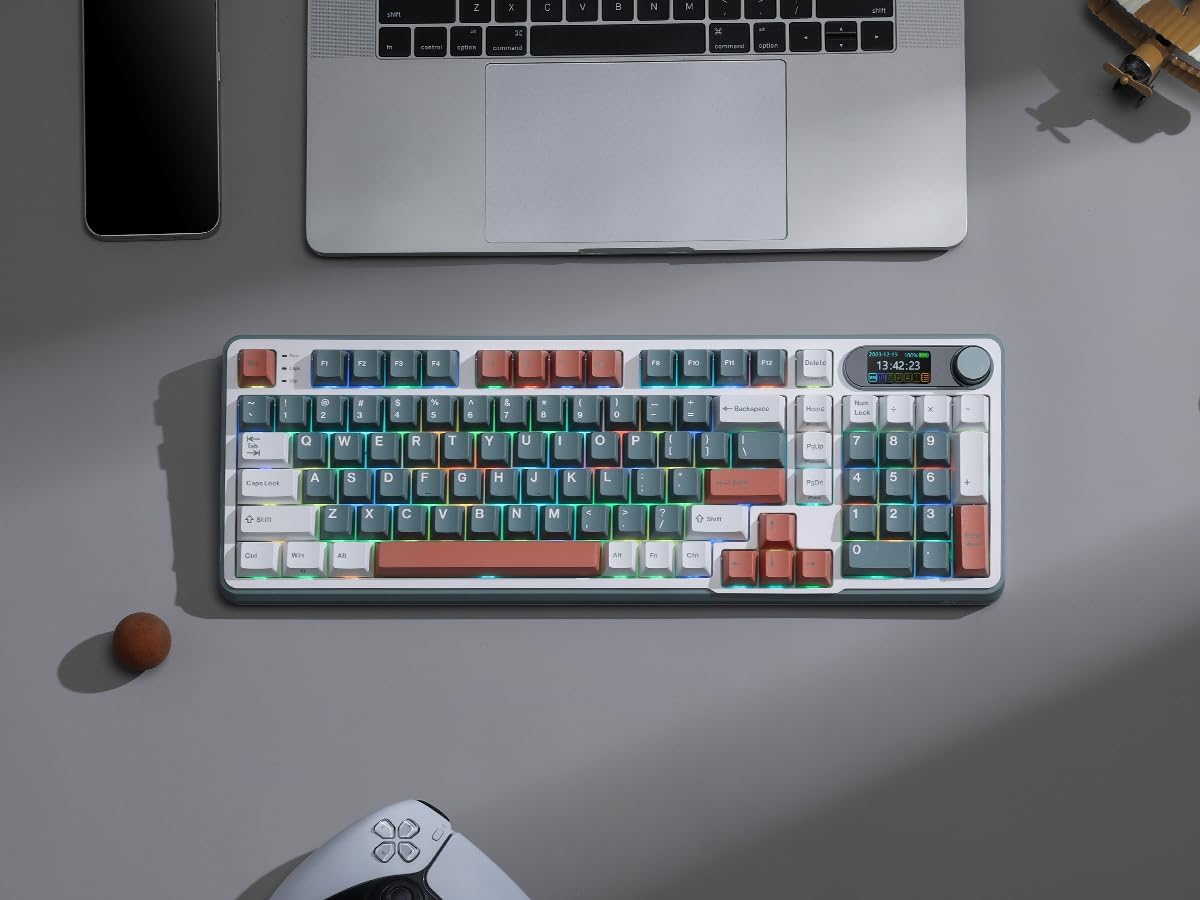 Royal Kludge S98 96% Bežična Mehanička Tastatura, RGB, Hot-Swap,Boja "Camping", Beige Prekidači