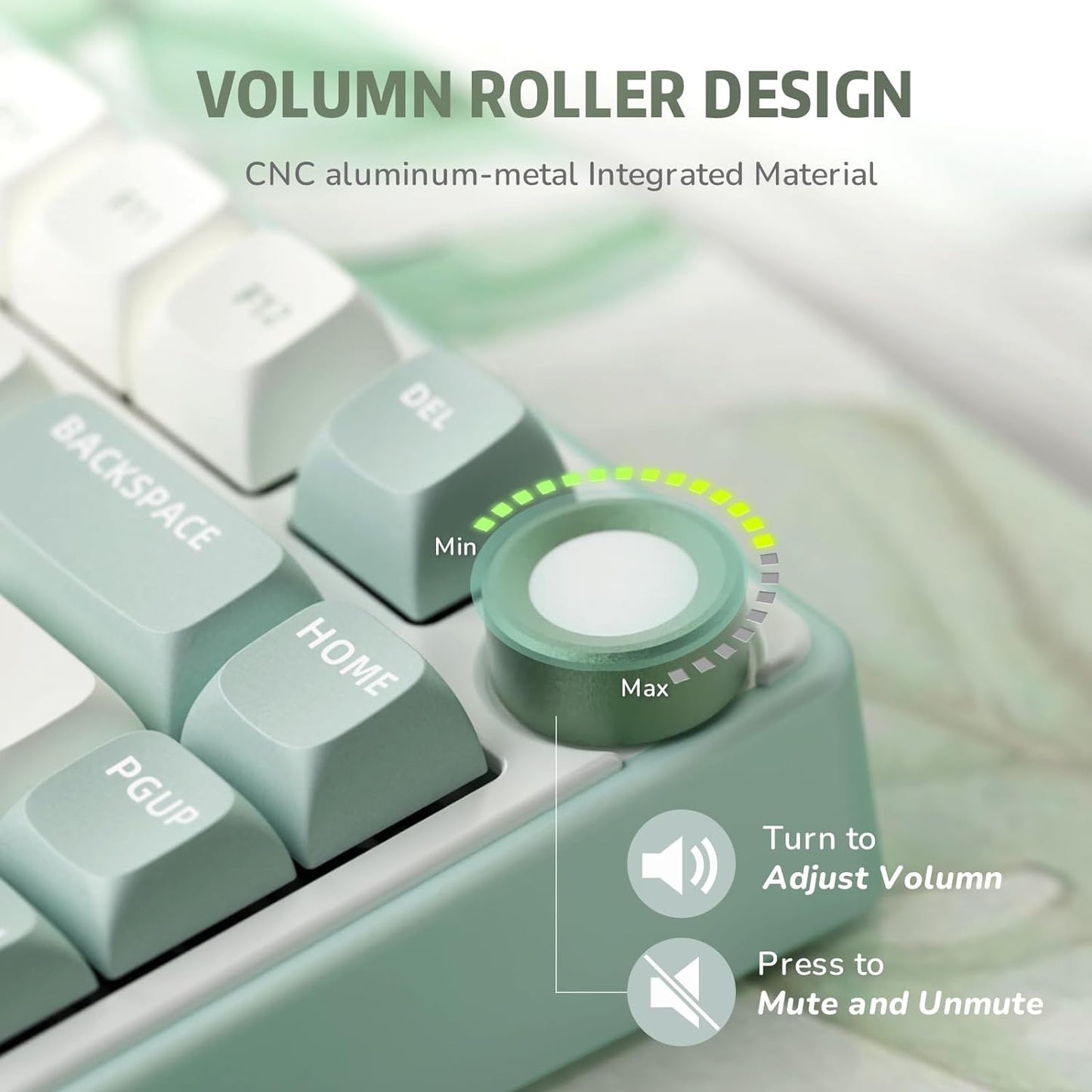 RK ROYAL KLUDGE R75 Sky Cyan Mechanical Keyboard - Brown Switch