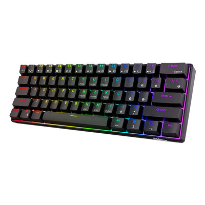 Royal Kludge RK61 Bežična Mehanička Tastatura Crna (Hot-swappable) (RK Crveni Prekidač)