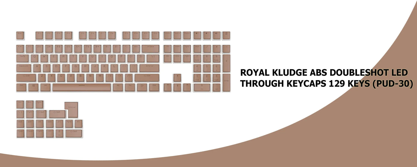 Royal Kludge ABS Doubleshot Led Through Keycaps 129 Keys (PUD-13)