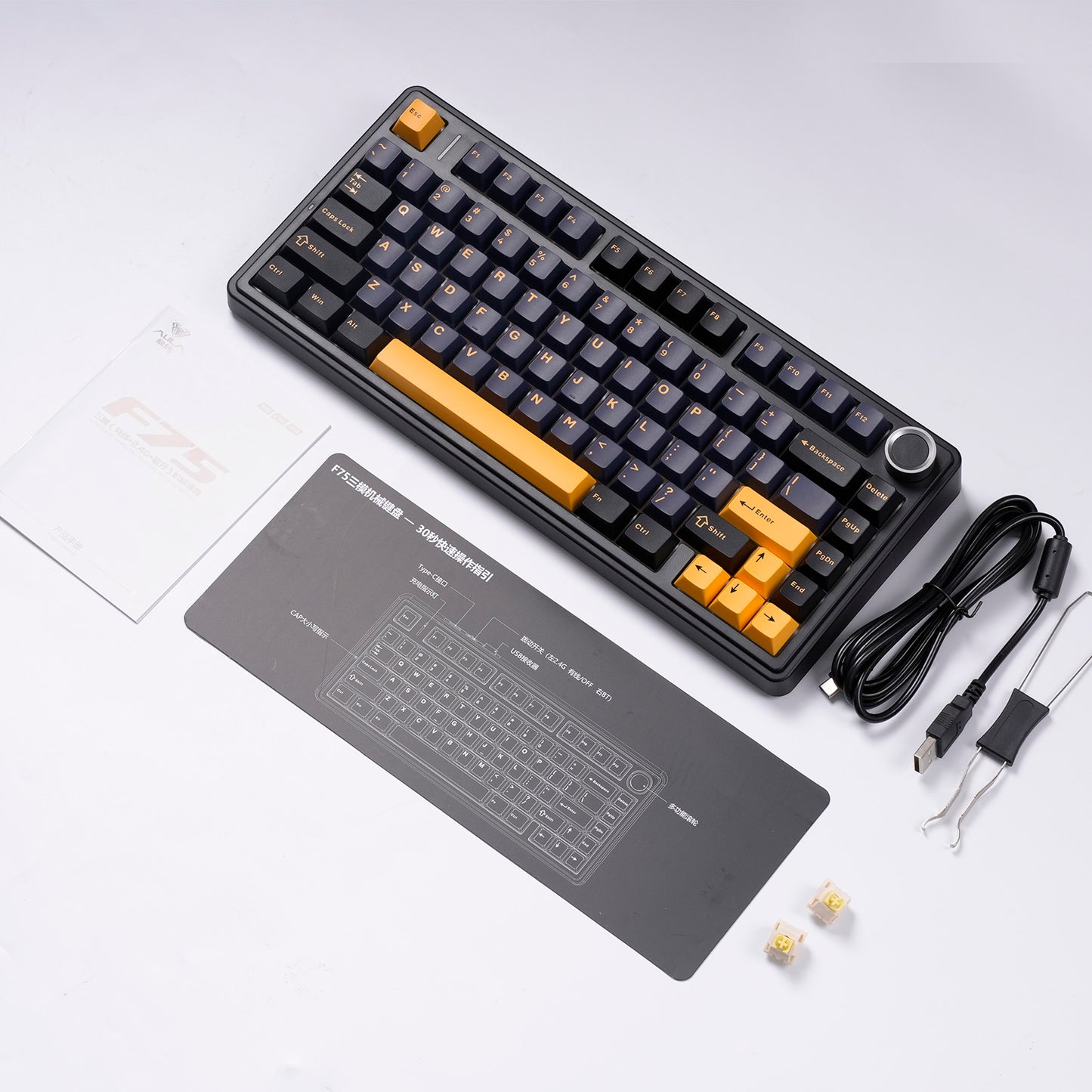 AULA F75 Black Ice Vien Switch