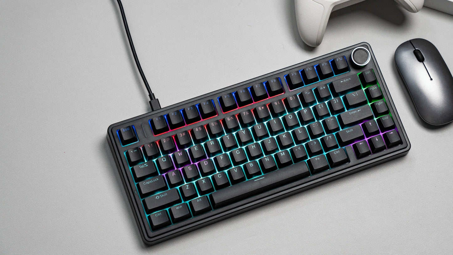 Aula X Epomaker F75 Wired Crna Black Outemu Red Switch Žična Hot Swap RGB