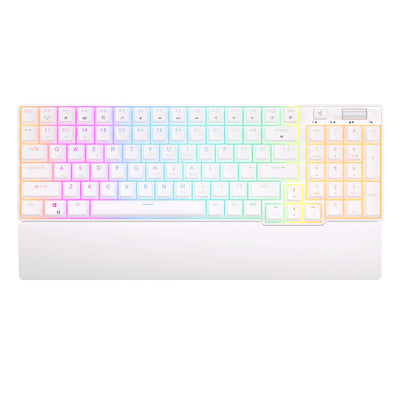 Royal Kludge RK96 Bežična Mehanička Tastatura Bela (Hot-swappable) (RK Braon Prekidač) RGB
