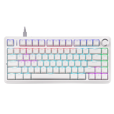 Aula F75 Wired White Bela Outemu Red Switch Žična Hot Swap RGB