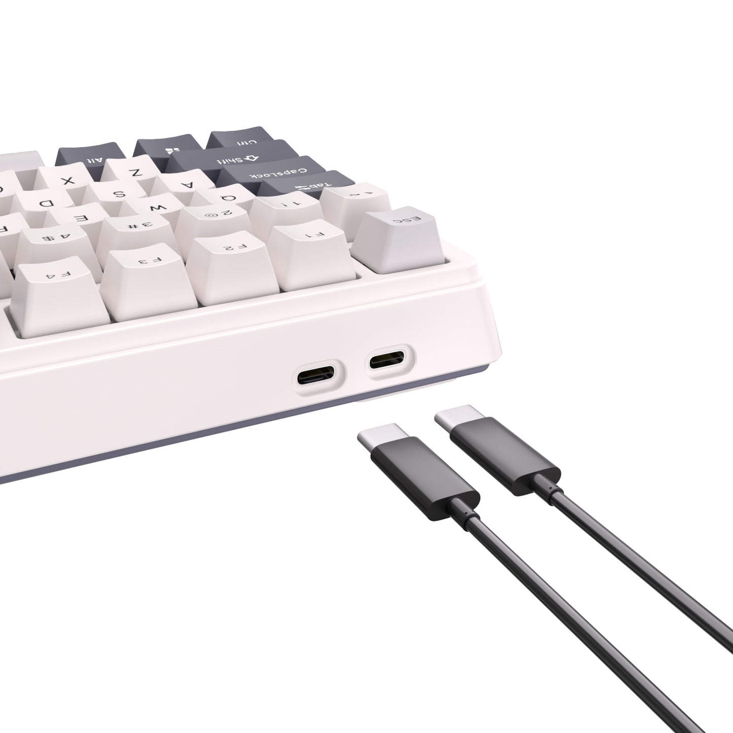 Royal Kludge RKH81 Wireless Mehanička Tastatura White (Hot-swappable) (RK Brown Switch)
