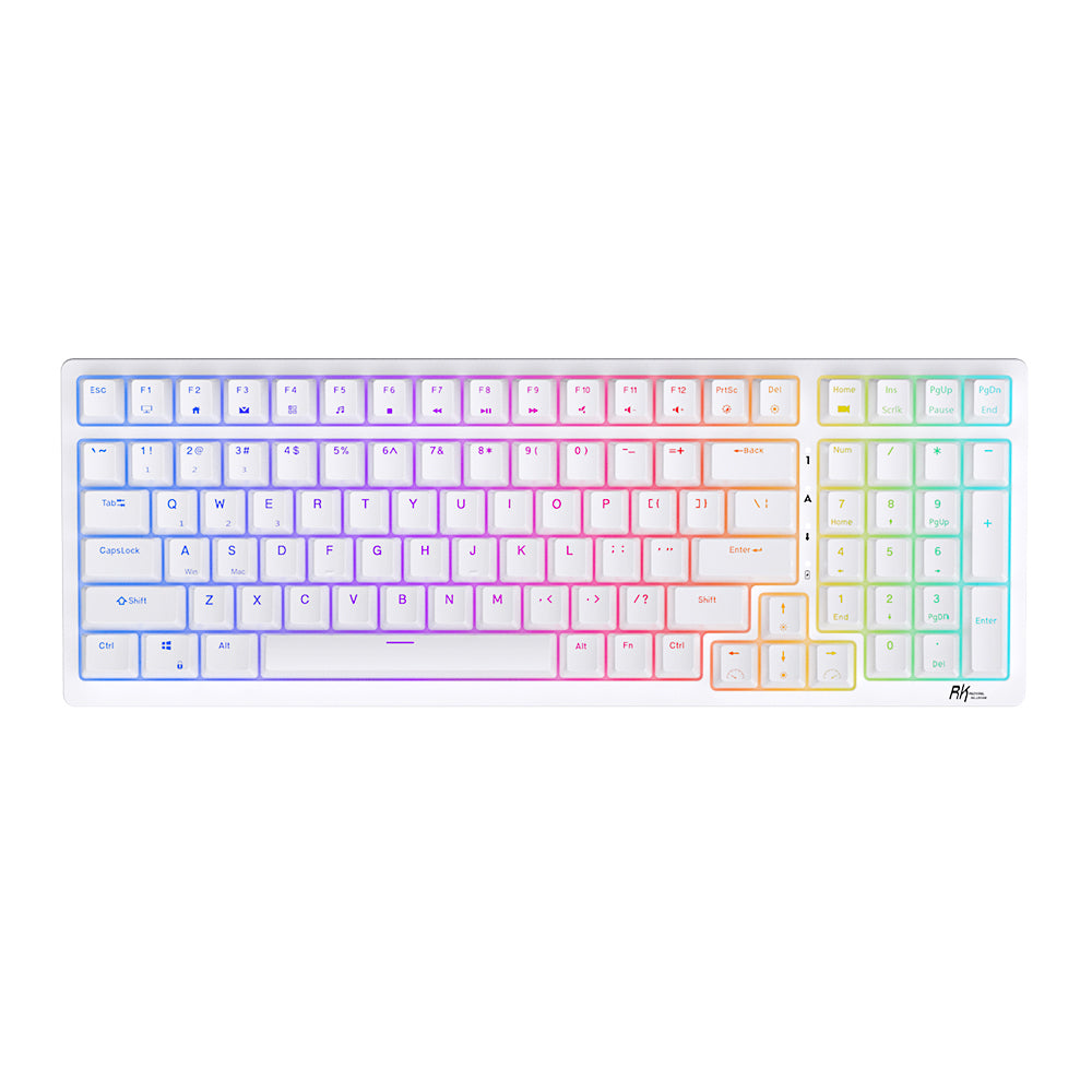 Royal Kludge RK98 Bežična Mehanička Tastatura Bela (Hot-swappable) (RK Braon Prekidač)