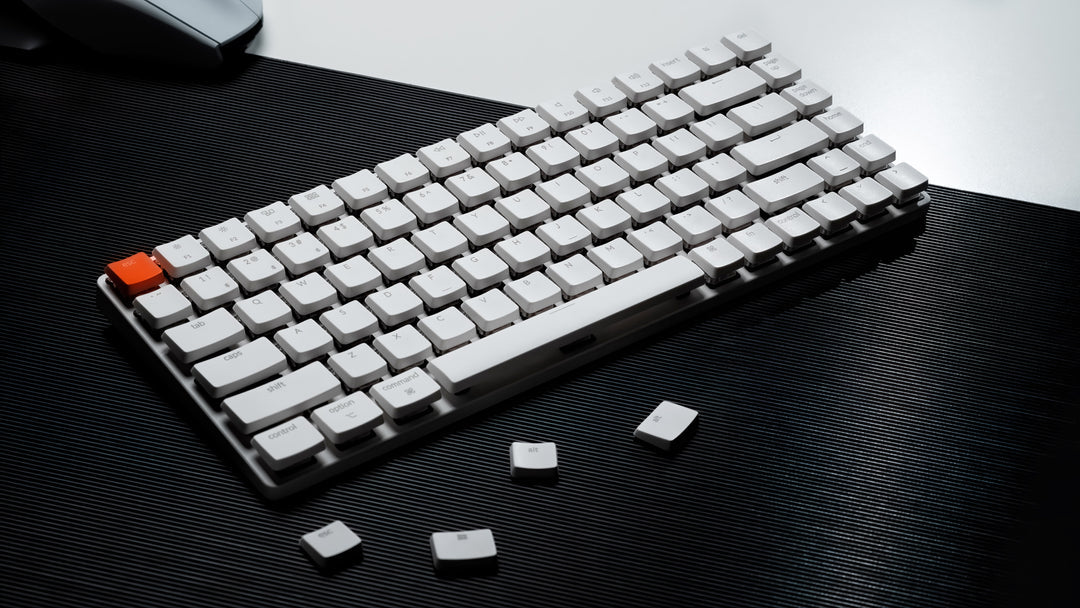 Keychron K3 ANSI 75% Layout 84 Key White-(Red Swich)-Wireless Mechanical Low Profile