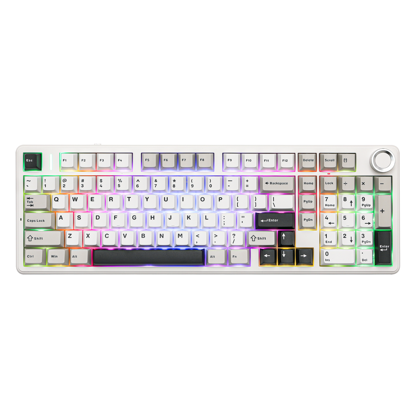 AULA F99 Pro White Black Grey Star Arrow Switch