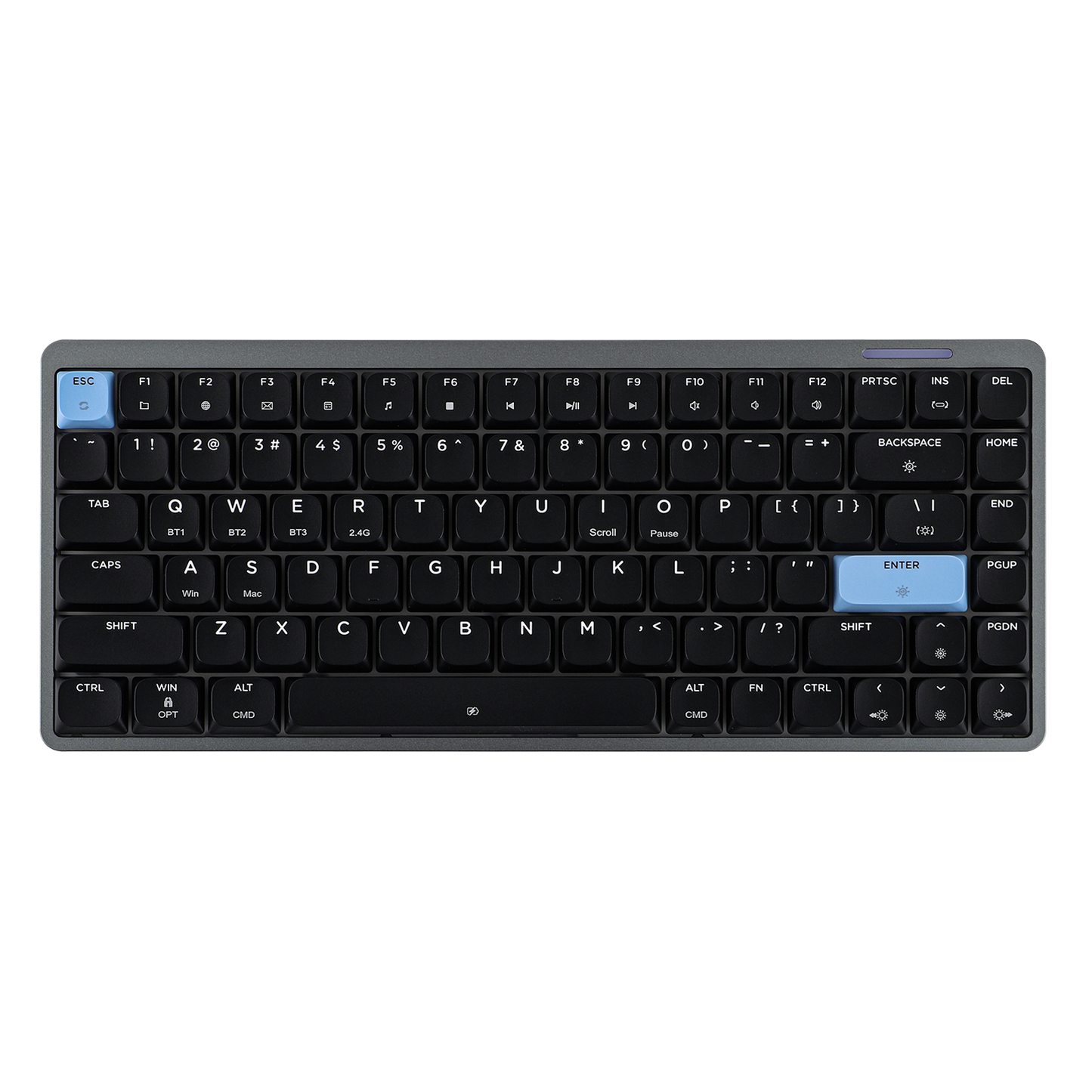EPOMAKER Luma84 Black Blue Gateron Brown Low Switch