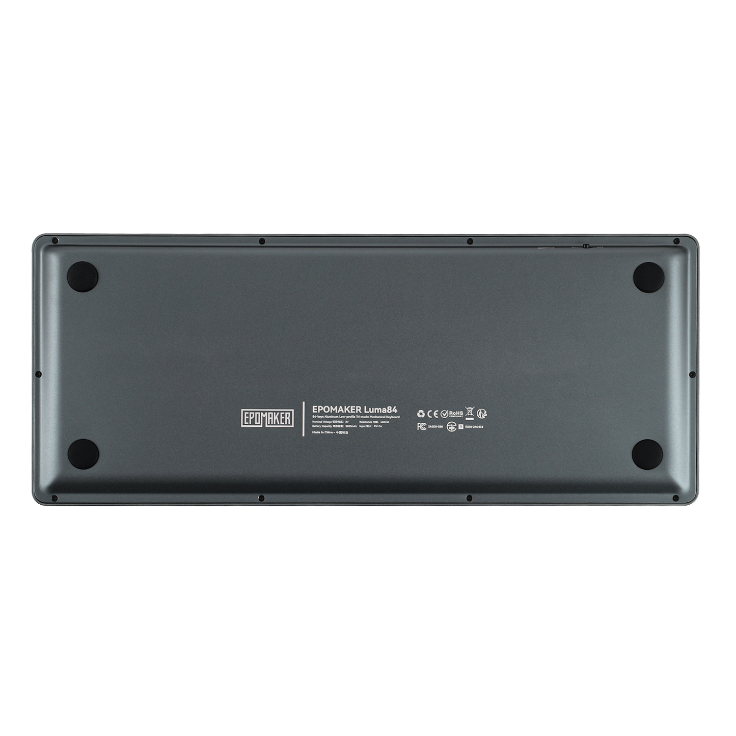 EPOMAKER Luma84 Black Blue Gateron Brown Low Switch