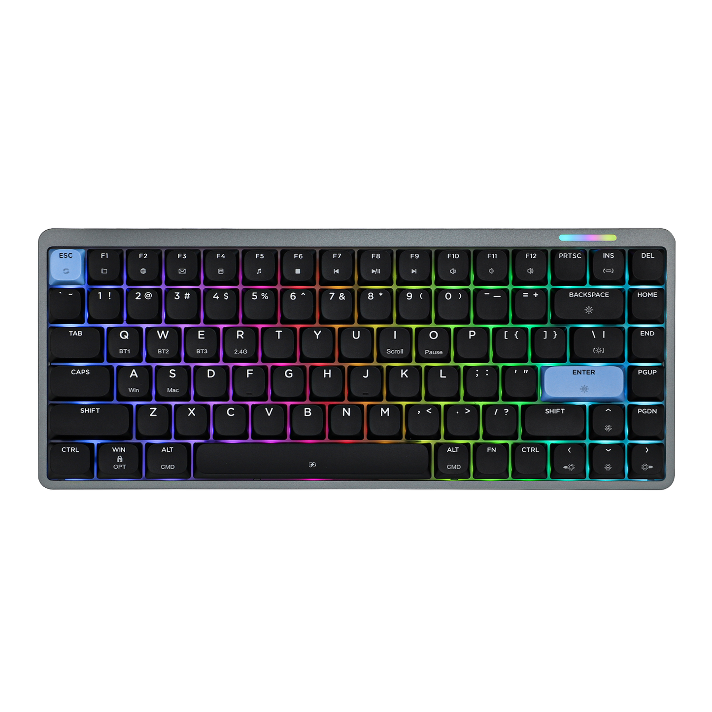 EPOMAKER Luma84 Black Blue Gateron Brown Low Switch