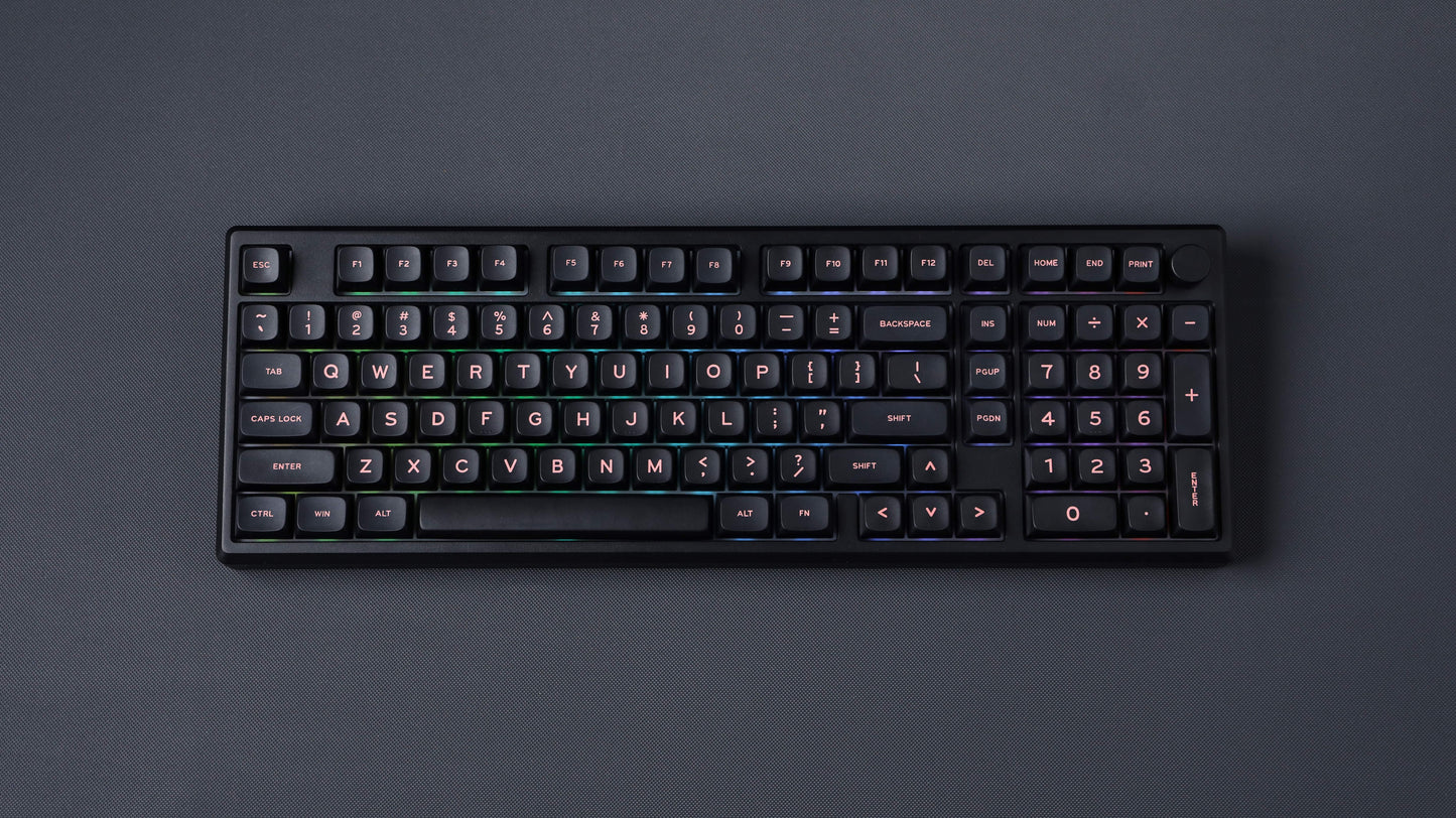 EPOMAKER Galaxy 100 Black Marble White Switch