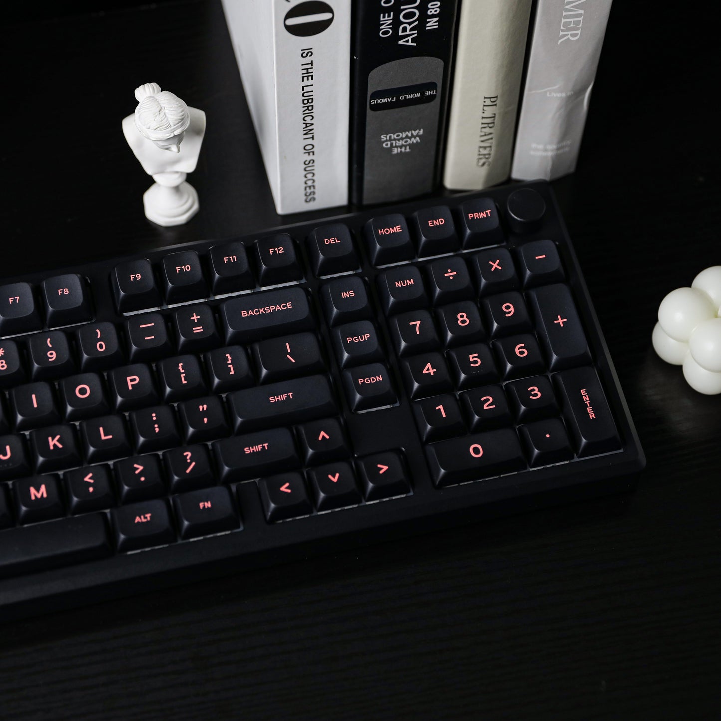 EPOMAKER Galaxy 100 Black Marble White Switch