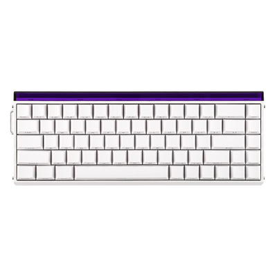 AULA HERO 68n HE, Hot-Swap, RGB, Žična, 8K Polling Rate, Bela, SP Meteor Magnetni Prekidač