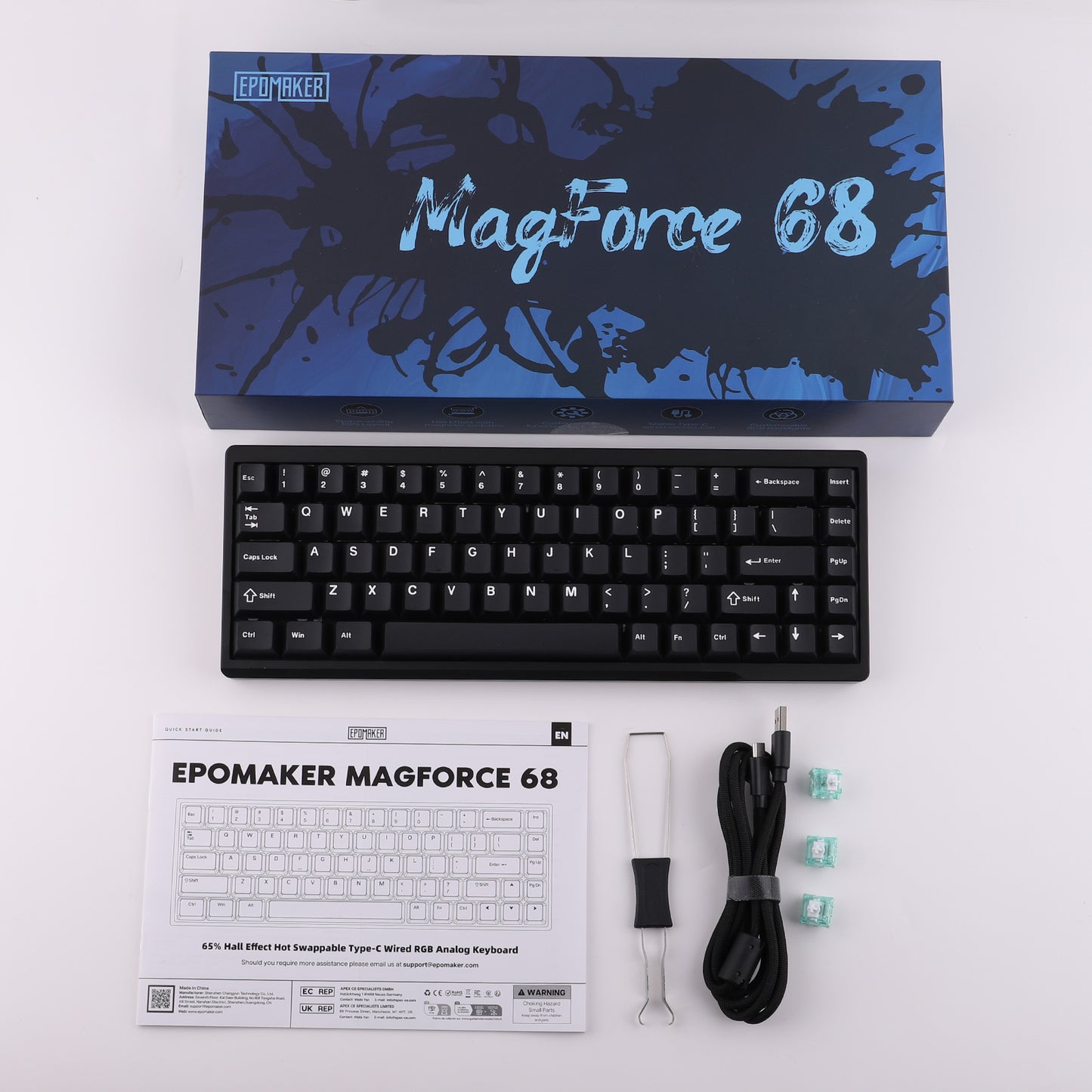 EPOMAKER Magforce68 Gateron Magnetic Jade Switch Pro