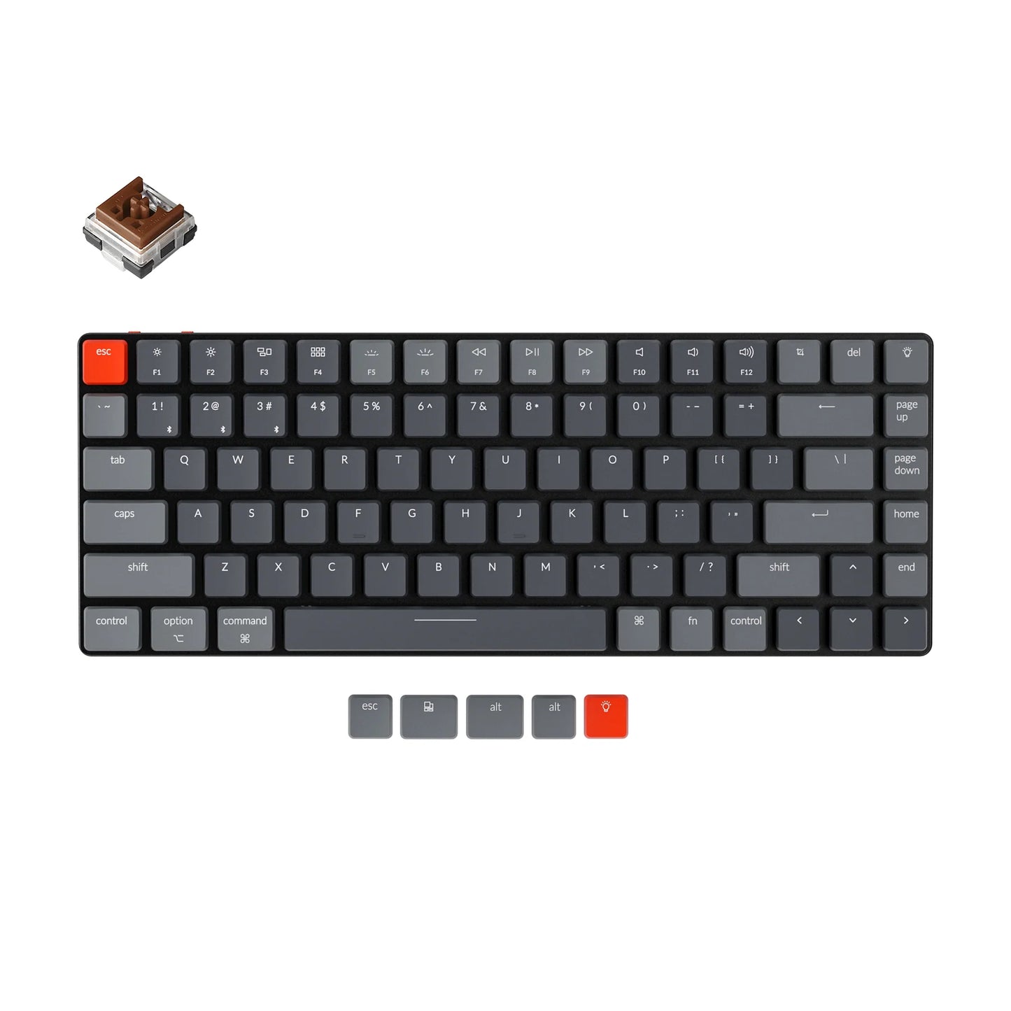 Keychron K3 ANSI 75%-Red Swich RGB Hot Swap-Optical Wireless Low Profile