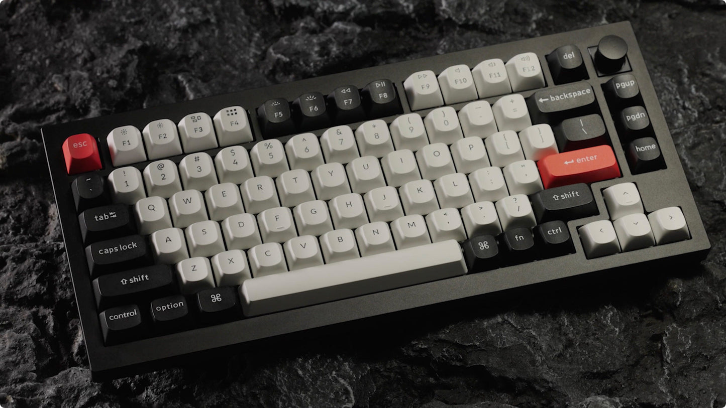 Keychron Q1 HE ANSI Carbon Black Full Assembled Magnetic Switch RGB Hot-Swap Gateron Double-Rail Magnetic Nebula Switch Wireless