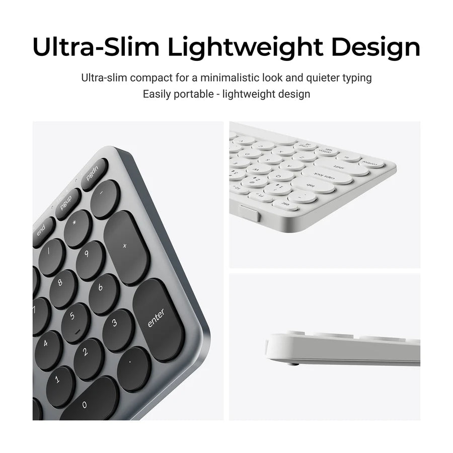 Keychron B5P-K8 Ivory White / Wireless / Ultra-slim keyboard