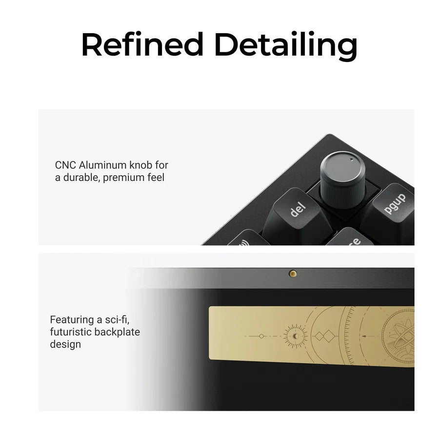 Keychron Q1 Ultra 8K Q1U-M1 Black / Wireless / Hot-swap / 8k Pooling Rate / Mechanical keyboard / RGB / Keychron Silk POM Switch - Red