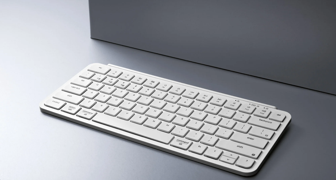Keychron B1 Pro Ultra-Slim Wireless Keyboard White B1P-K8