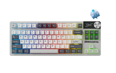 ROYAL KLUDGE S85 White Night Cloud Switch RGB Hot-Swappable Mechanical Keyboard