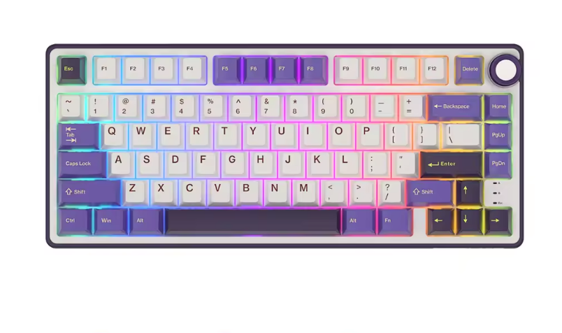 RK ROYAL KLUDGE R75 Wired Blackberry Mechanical Keyboard - K Silver Switch