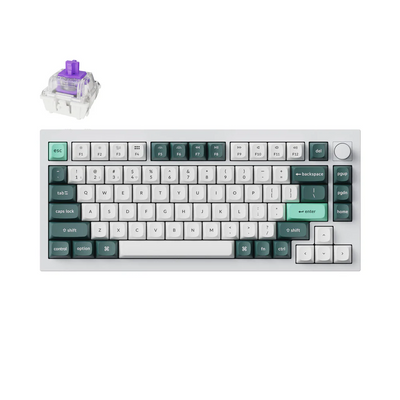 Keychron Q1 HE QMK Wireless Custom Keyboard Nebula Magnetic Switch White Q1H-P1