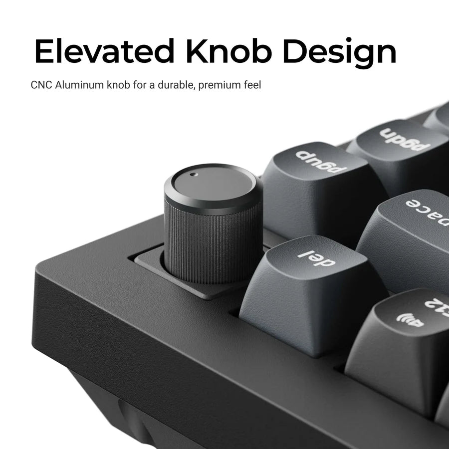 Keychron V1 Ultra 8k V1U-D3 Black / Wireless / Hot-swap / 8k Pooling Rate / Mechanical keyboard / RGB / Keychron Silk POM Switch - Brown