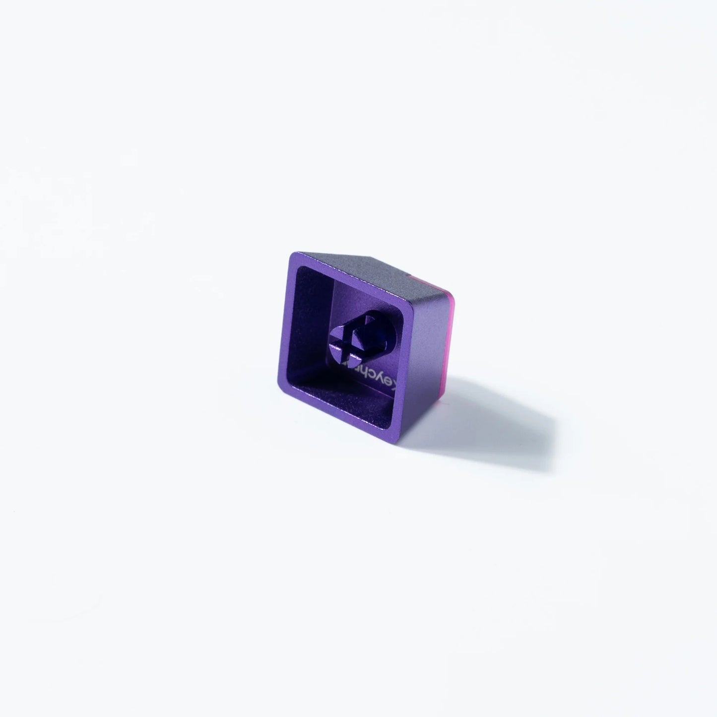 Smile Aluminum Alloy Artisan Keycap-Purple
