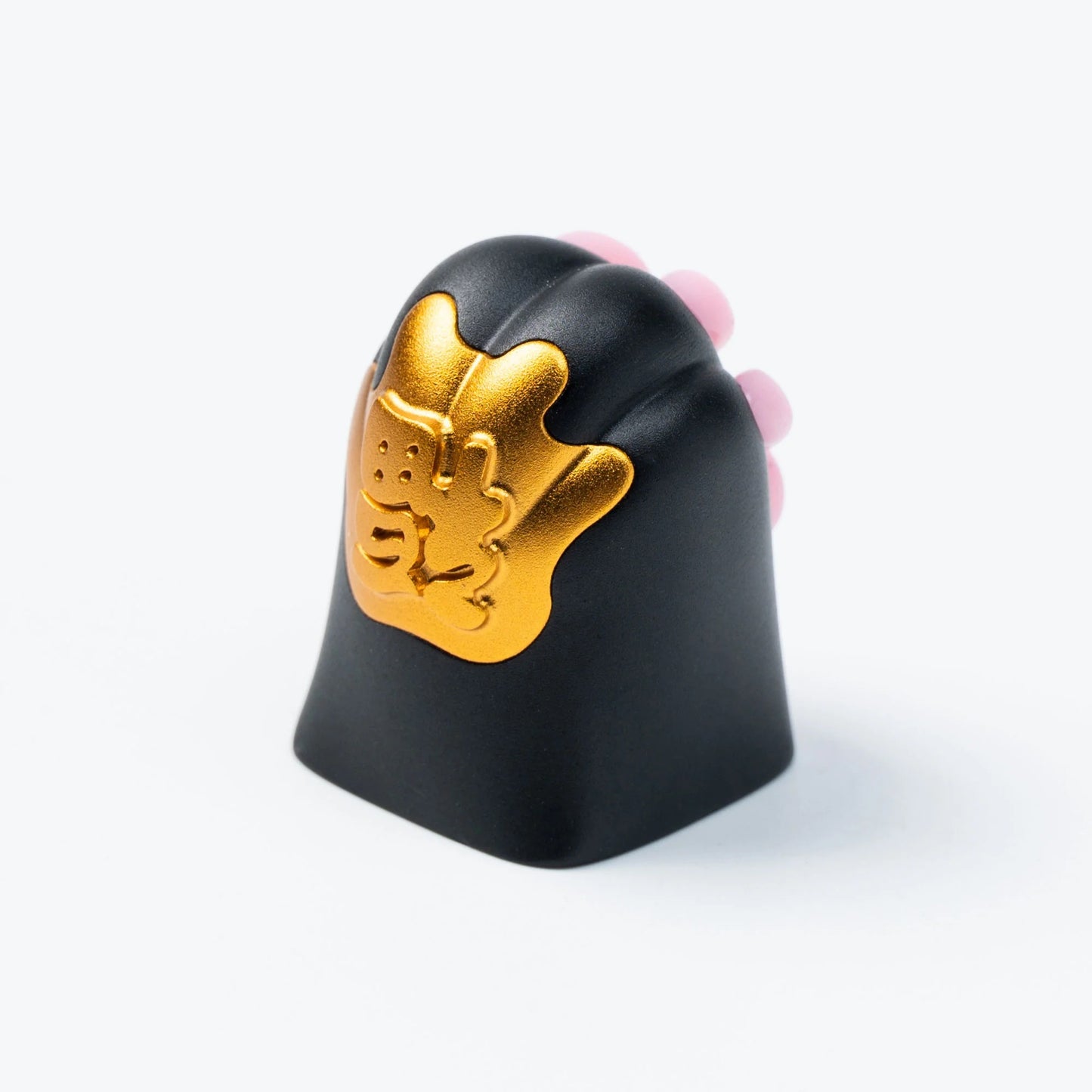 Silicone Kitty Paw Aluminum Alloy Artisan Keycap-Black