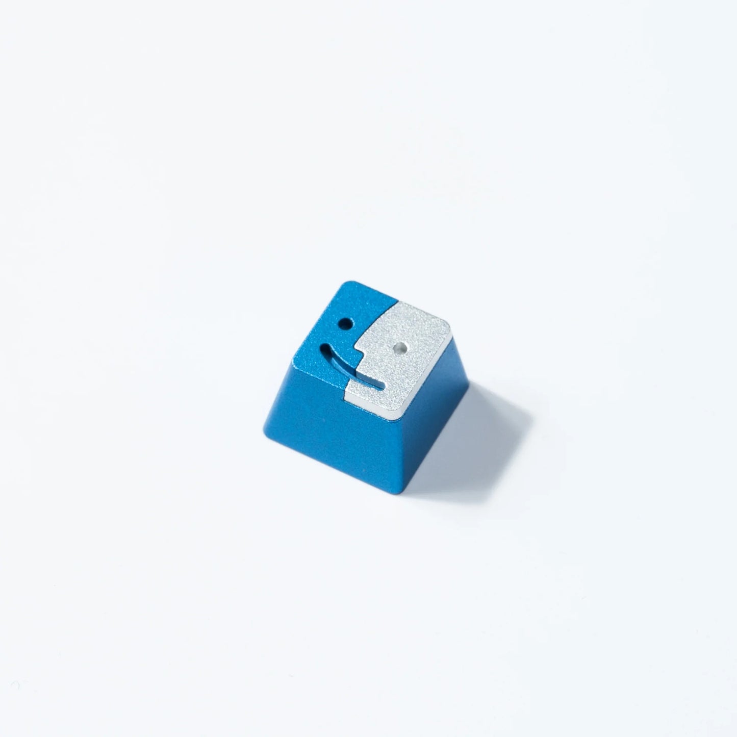 Smile Aluminum Alloy Artisan Keycap-Blue