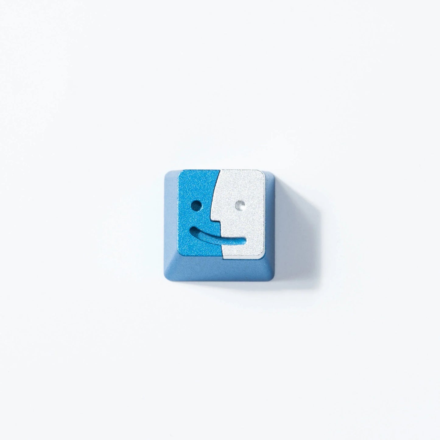 Smile Aluminum Alloy Artisan Keycap-Blue