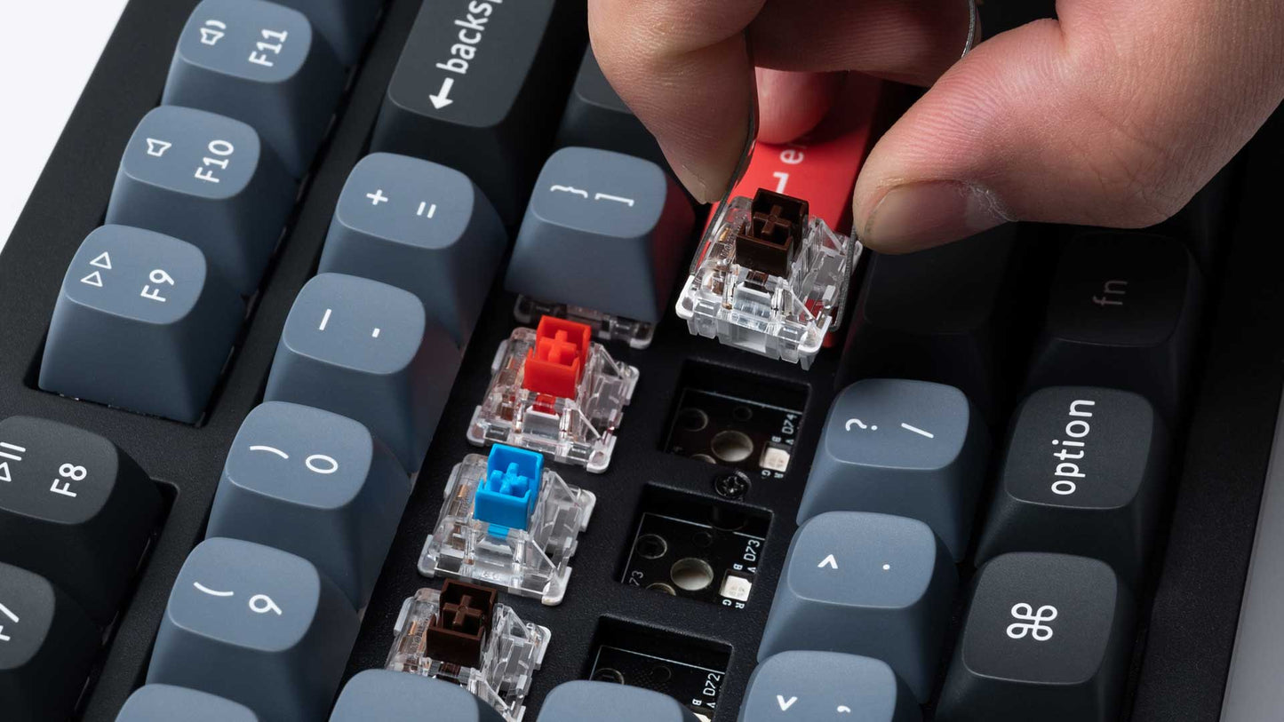 Keychron K10 Pro ANSI Full Size Layout 104 Key - Full Assembled - Brown Switch RGB Hot-Swap Keychron K pro Mechanical Wireless Normal Profile QMK Custom Keyboard
