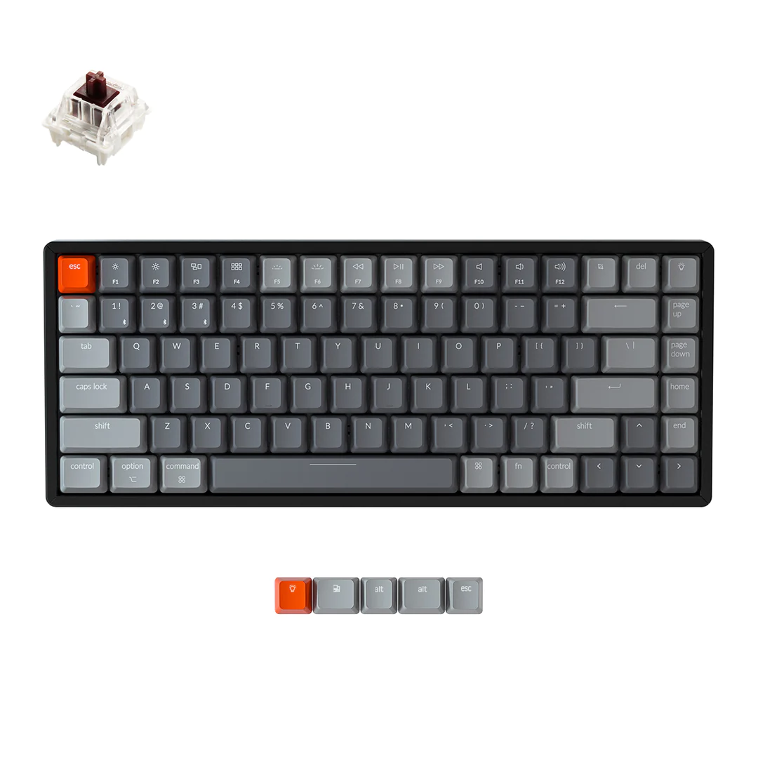 Keychron K2 Wireless Mehanička Tastatura (Version 2) (Aluminium Frame) (Gateron G Pro Brown Switch)