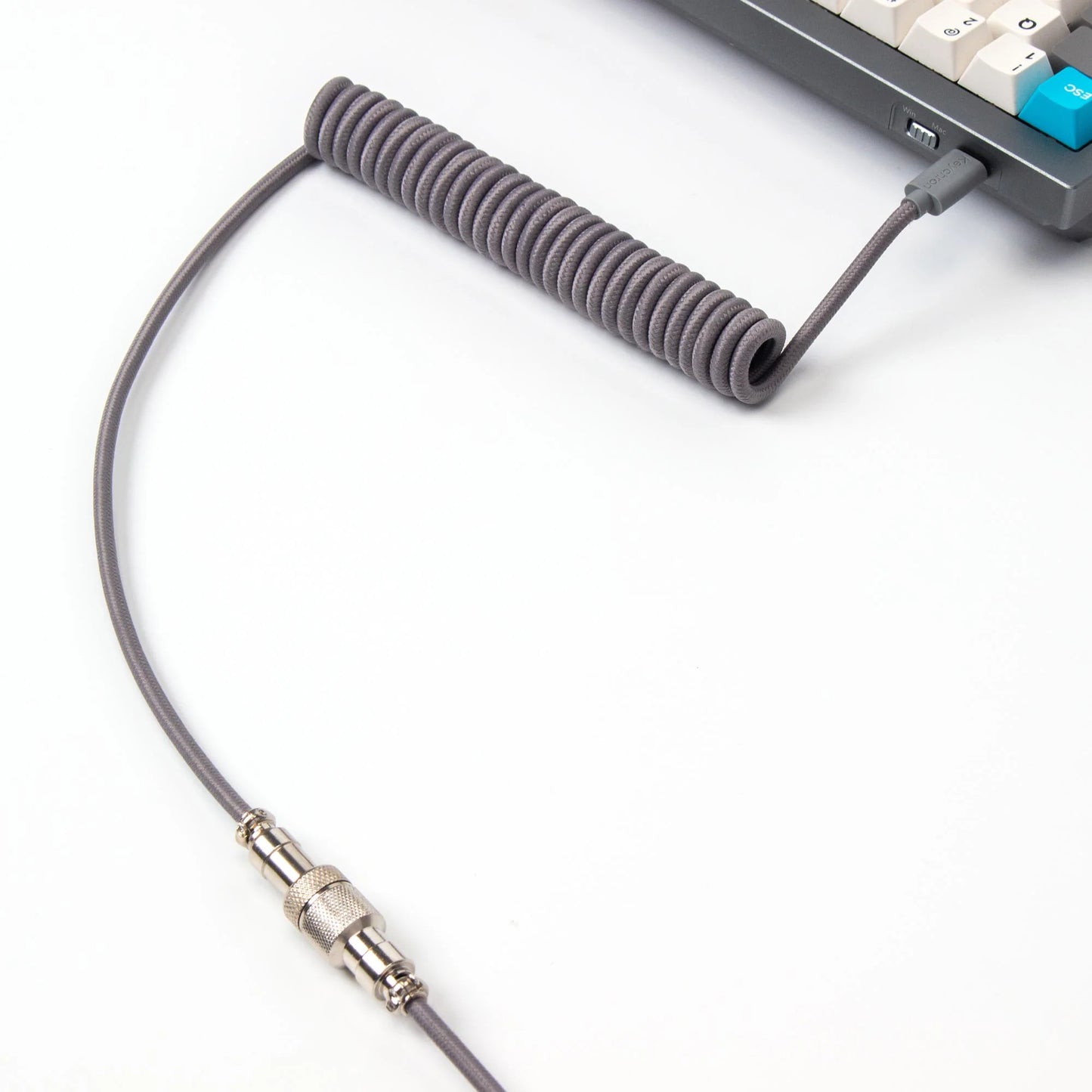 Keychron Coiled Type C Cable-Grey