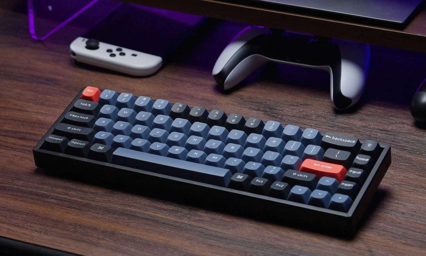 Keychron K6 Pro ANSI 65% Layout Assembled-Brown Swich White Led Hot-Swap Gateron G pro Mechanical Wirless Normal Profile Keyboard
