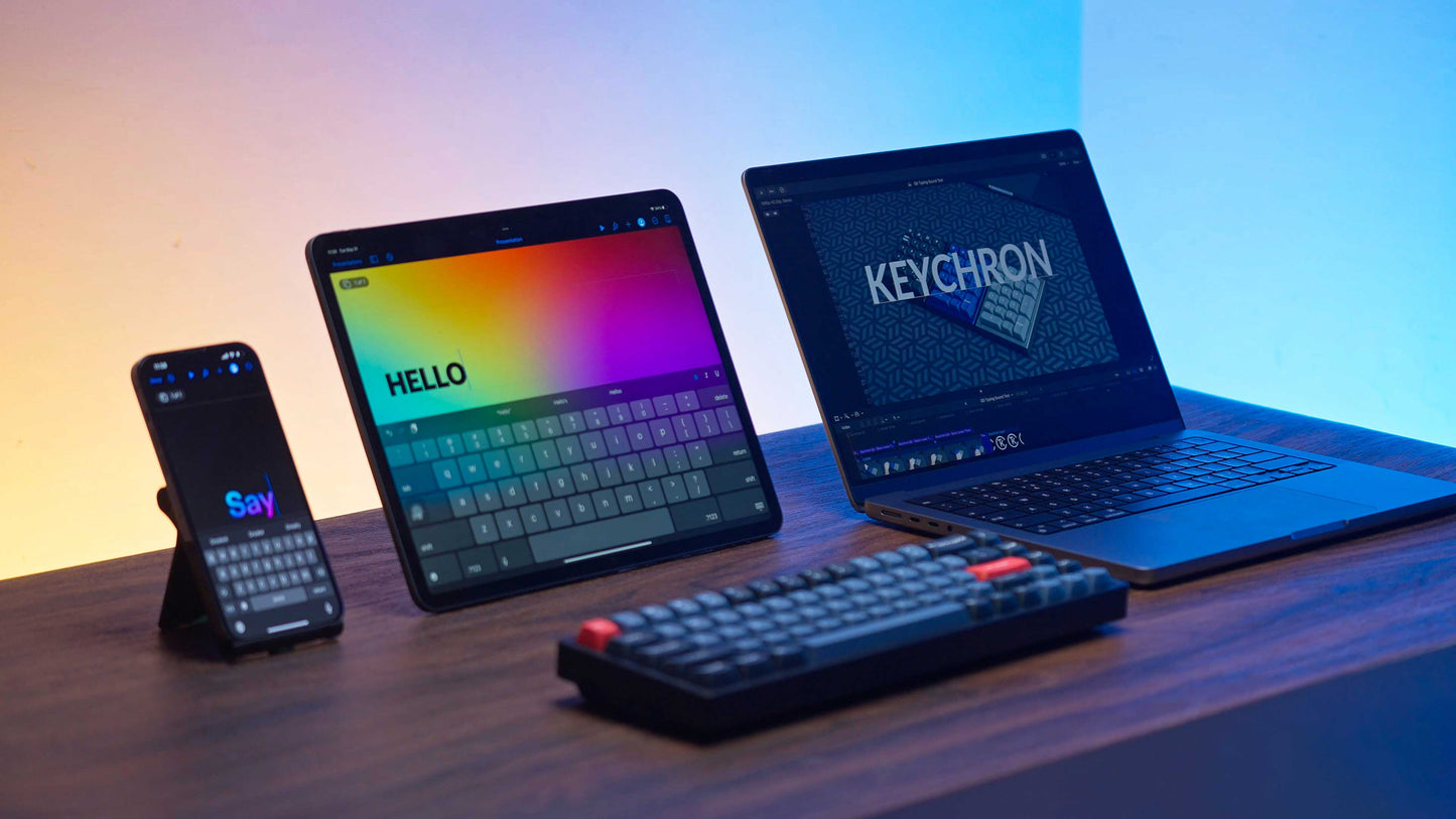 Keychron K6 Pro ANSI 65% Layout Assembled-Brown Swich White Led Hot-Swap Gateron G pro Mechanical Wirless Normal Profile Keyboard