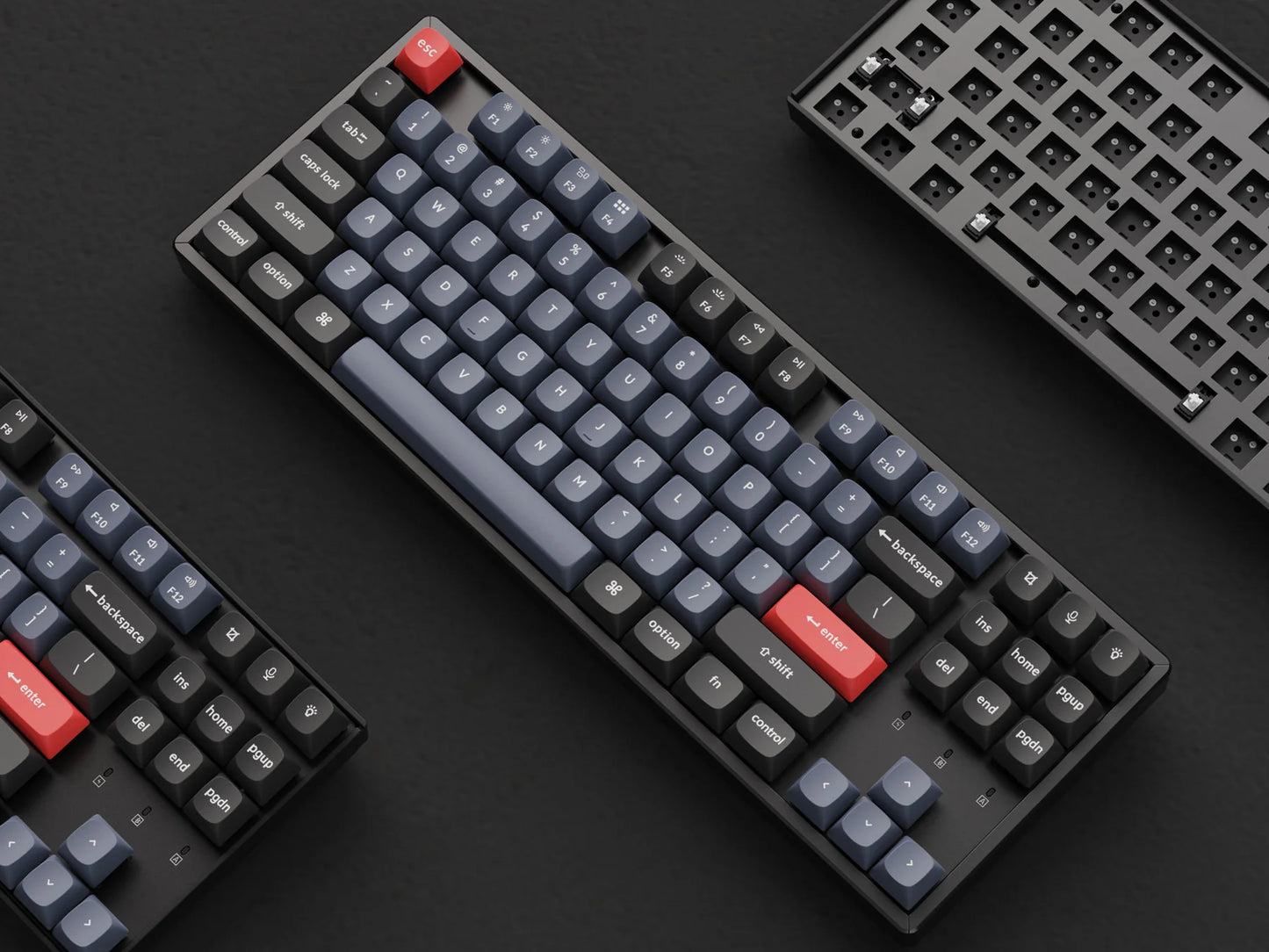 Keychron K8 Pro ANSI 80% TKL Layout 87 Key-Full Assembled-Brown Swich RGB Hot-Swap Gateron G pro Mechanical Wireless Normal Profile QMK Custom Keyboard