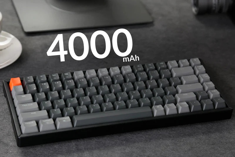 Keychron K2 ANSI 75% Layout 84 Key -(Gateron G pro Brown Swich)-(White Led)-Wireless Normal Profile