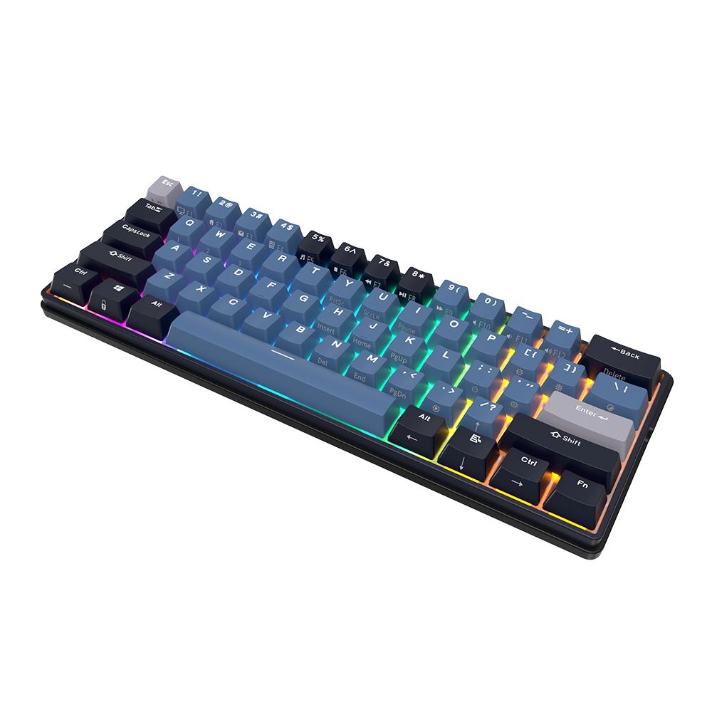 Royal Kludge RK61 Plus Wireless Mehanička Tastatura Black (Hot-swappable) (RK Indigo Brown Switch)