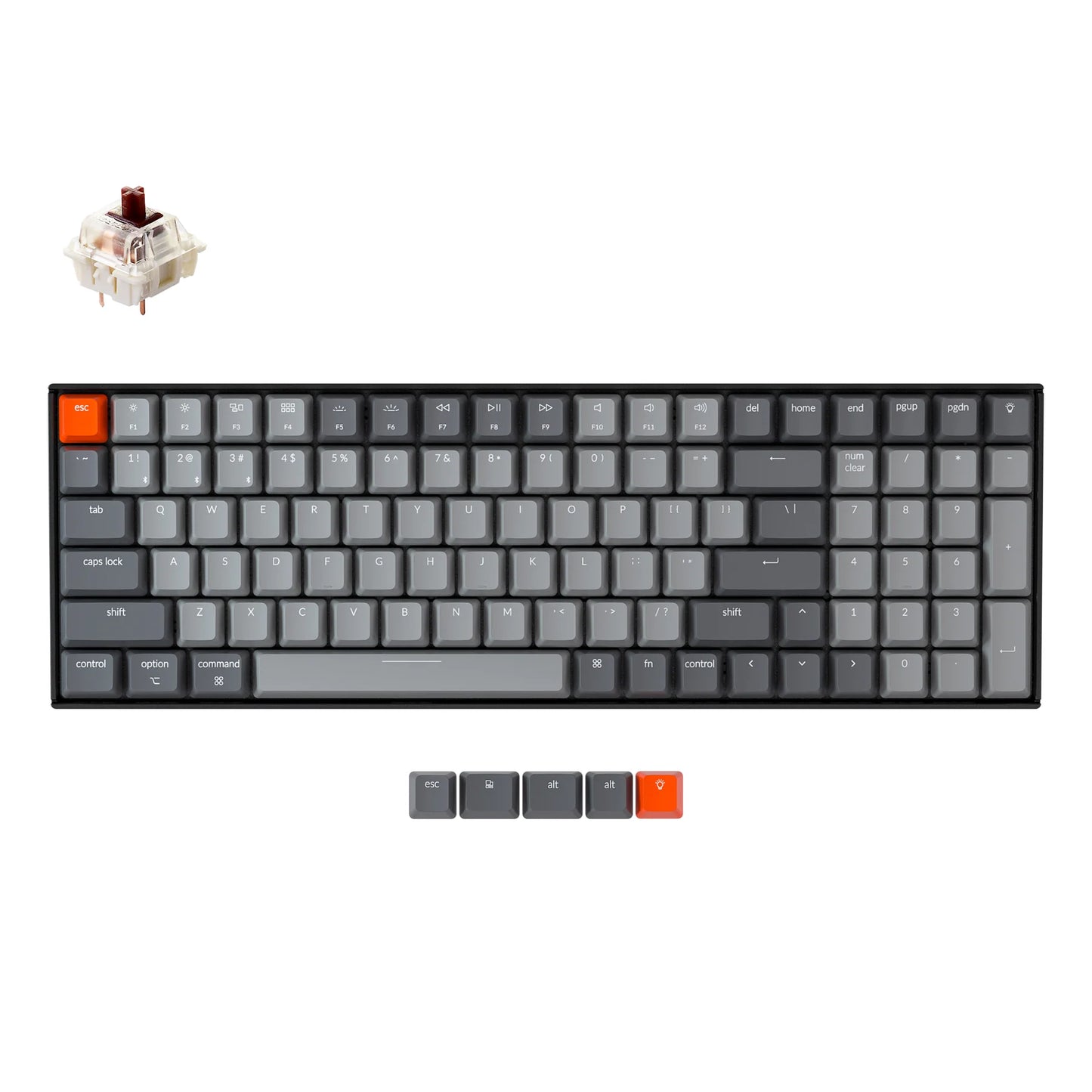 Keychron K4 Wireless Mehanička Tastatura (Version 2) (Gateron G Pro Brown Switch)