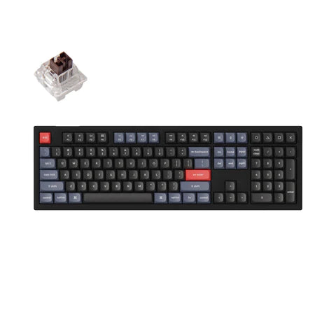 Keychron V6 QMK/VIA Custom Mehanička Tastatura (Fully Assembled Version) (Keychron K Pro Brown Switch)