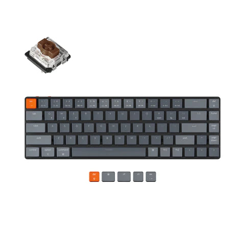 Keychron K7 Ultra-slim Wireless Mehanička Tastatura (Hot-swappable) (Gateron Brown Switch)