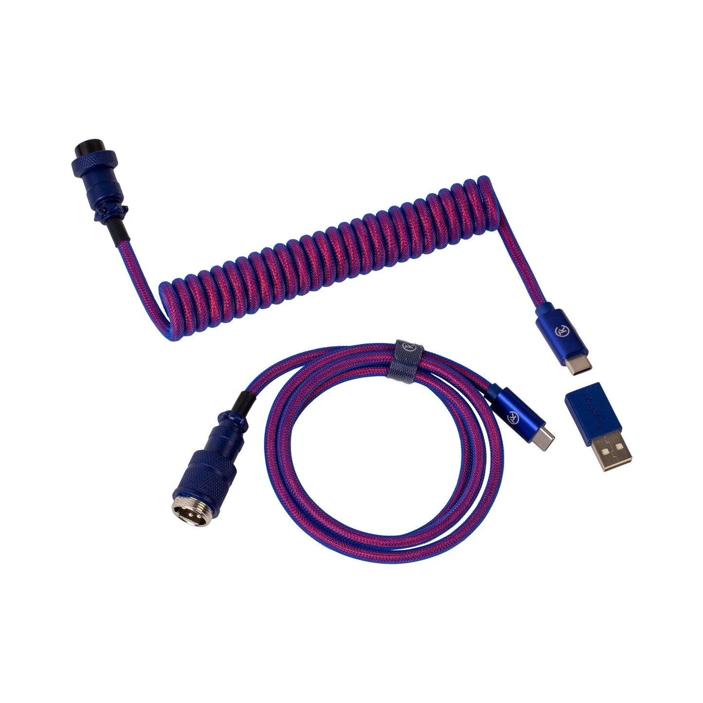 Keychron Premium Coiled Aviator Cable Purple