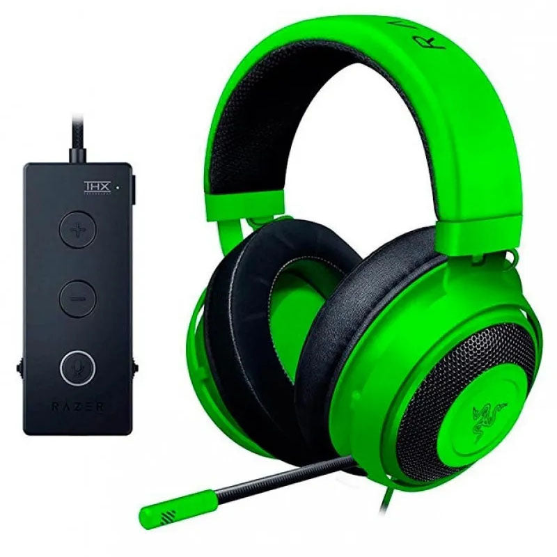 Razer Kraken Green Tournament Edition With USB Audio Controller