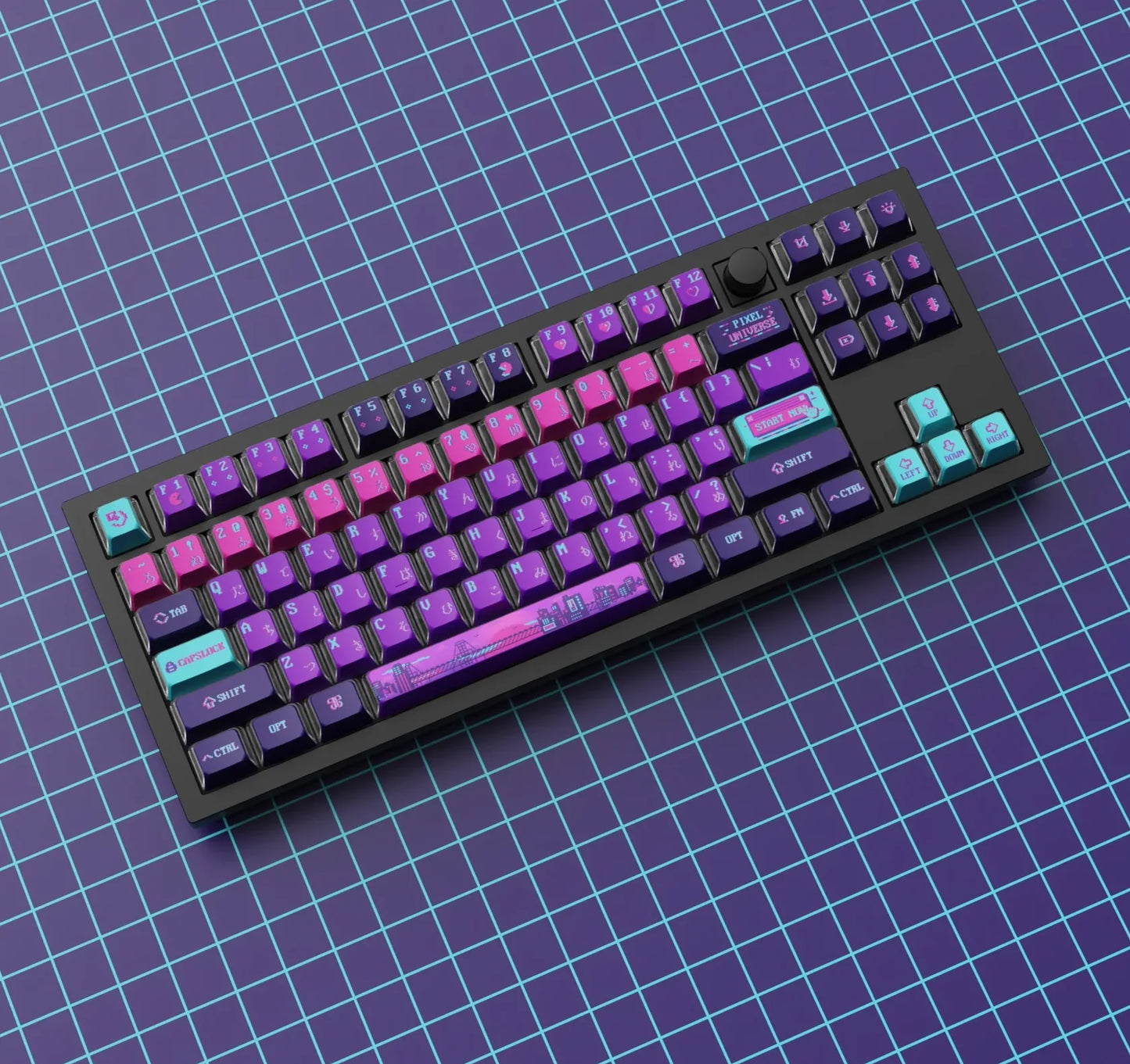 OEM Dye-Sub PBT Full Set Keycap Set (137 Keycaps) Pixel Universe